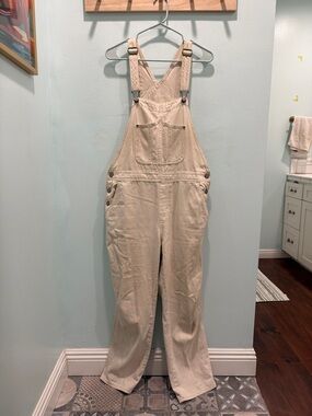 Old Navy Cream Denim Women's Overalls